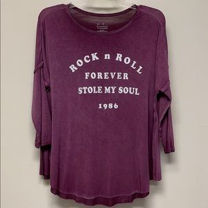Grayson Threads Rock & Roll Forever Stole My Soul 1986 Tee Shirt